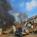 Fires Blaze in Northern Israel After Direct Rocket Hit